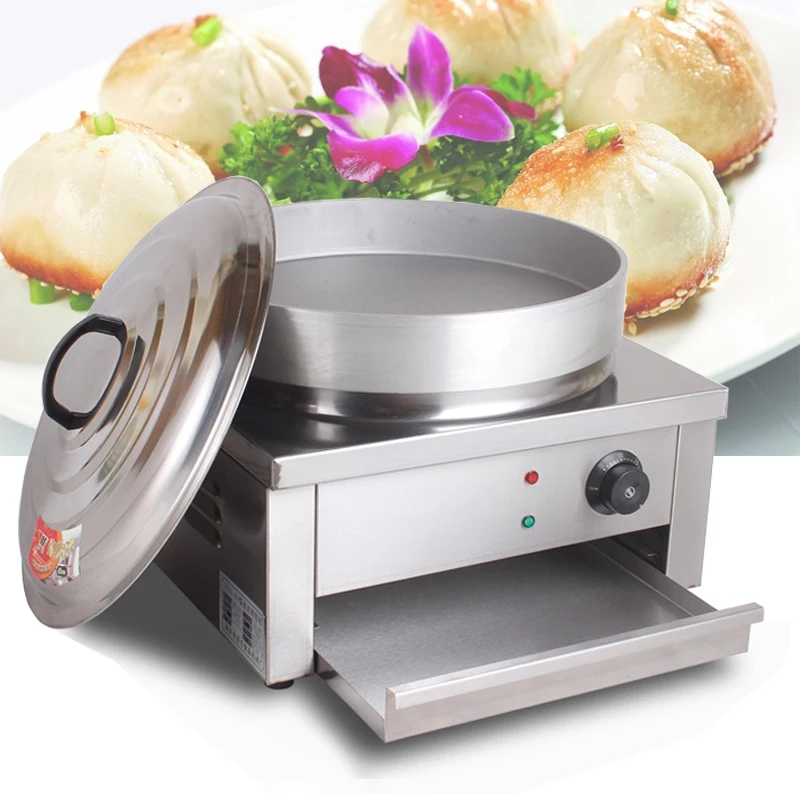 Electric Crepe Baking Pan Fried Dumpling Crepe Commercial Electric Desktop Frying Oven Pan Pancake Machine