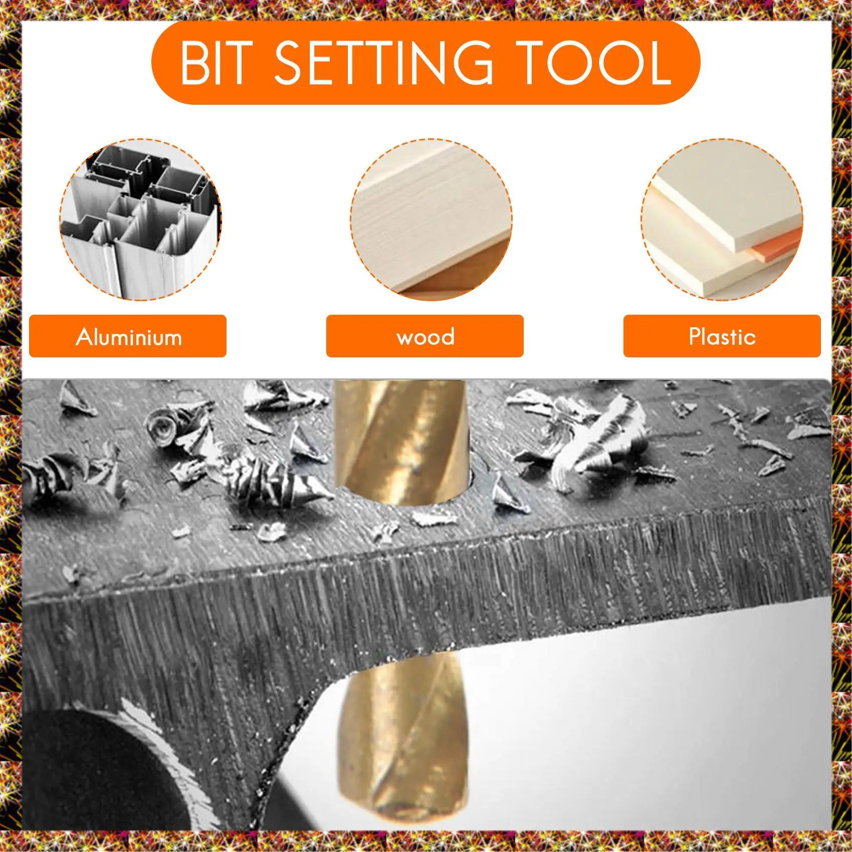 BTCL 50 Pcs Titanium Coated High Speed Steel Drill Bit Set Tool 1/1.5/2/2.5/3Mm