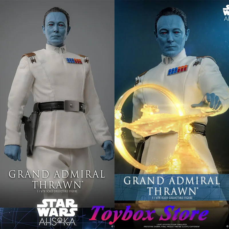 HOTTOYS HT 1/6 TMS116 Gran almirante Thrawn Chiss estatuilla masculina Star Wars Original delicado 12 "conjunto completo modelo de soldado regalo para fanáticos