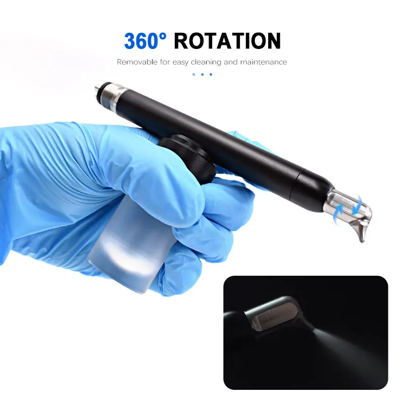 JUMTOP Dental Air Abrasion Polisher with Water Spray Aluminum Oxide Device 2/4 Holes Sandblaster Dentistry Tools