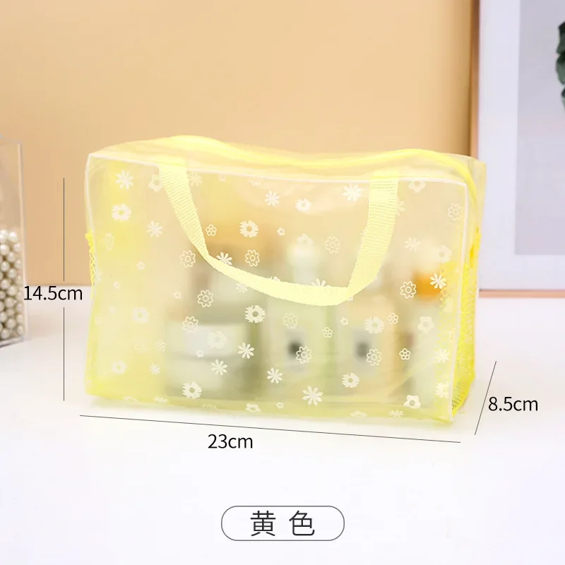 Women Travel Transparent Cosmetic Bag Zipper Trunk Makeup Case Make Up Packing Handbag Organizer Storage Pouch Toiletry Wash