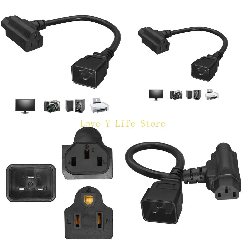 

L74C Small Electrical Splitters COND C20 Вход 16A для устройства C13 и 5-15R Outlet