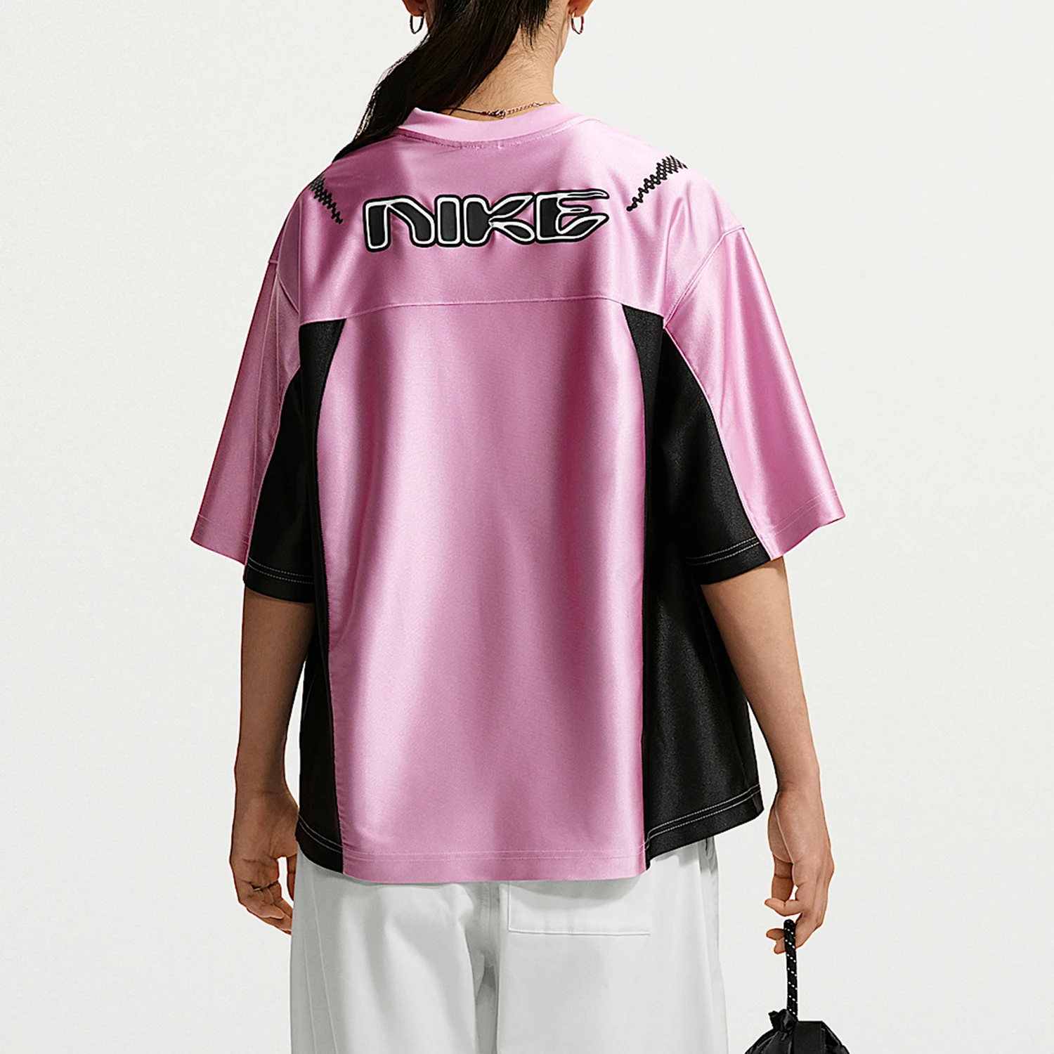 Nike genuine AS W NK STREET GFX women's V-head short sleeved T-shirt IQ6138-621