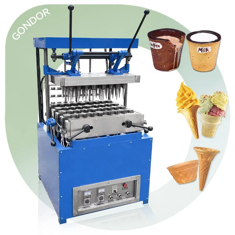 

Industrial Donut Wafer Pizza Tea Coffee Maker Waffle Biscuit Icecream Edible Cup Make Ice Cream Cone Machine