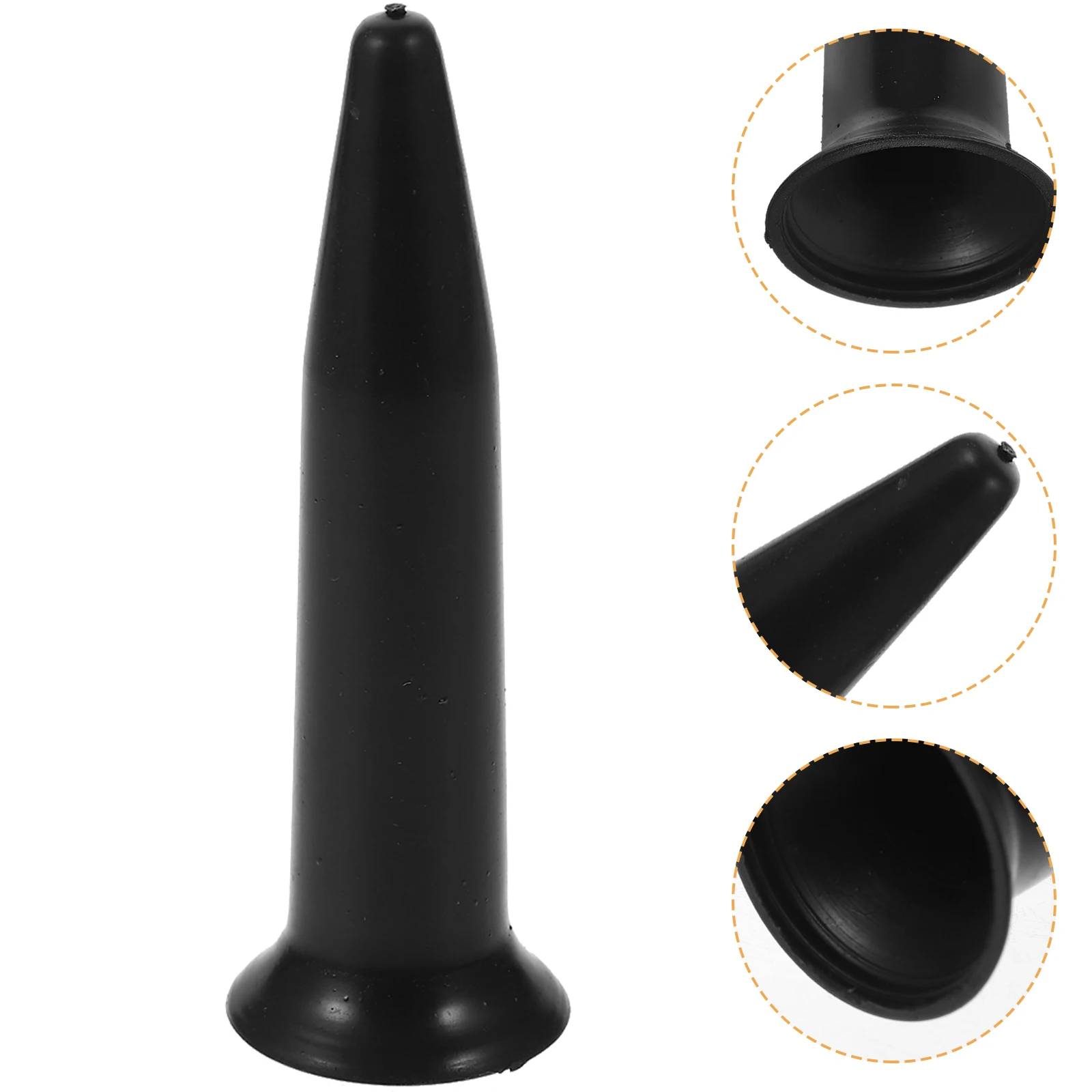 

1pcs 2 Long Pole Umbrella Top Hats Black Covers Replacement Screw Caps Patio Beach Umbrella Repair Parts Waterproof Protector