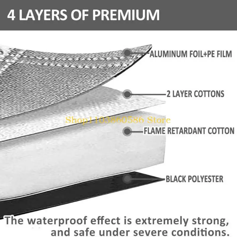 242A Motorhome Window Cover For Sprinter 515 Reflective Aluminum Material UV Blocking Snow Quick Fixation