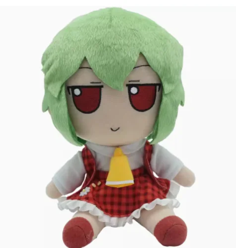 Schöne anime touhou projekt kazami yuuka cosplay niedliche figur sitzendes mädchen kawaii kissen geschenke