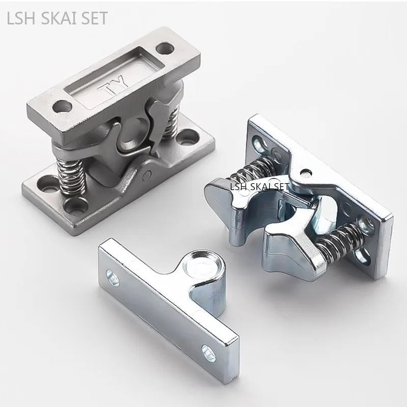 304 Stainless Steel Heavy-duty Spring Snap Drawer Cabinet Door Locks Strong Touch Bead Window Buckle Lock Furniture Hardware