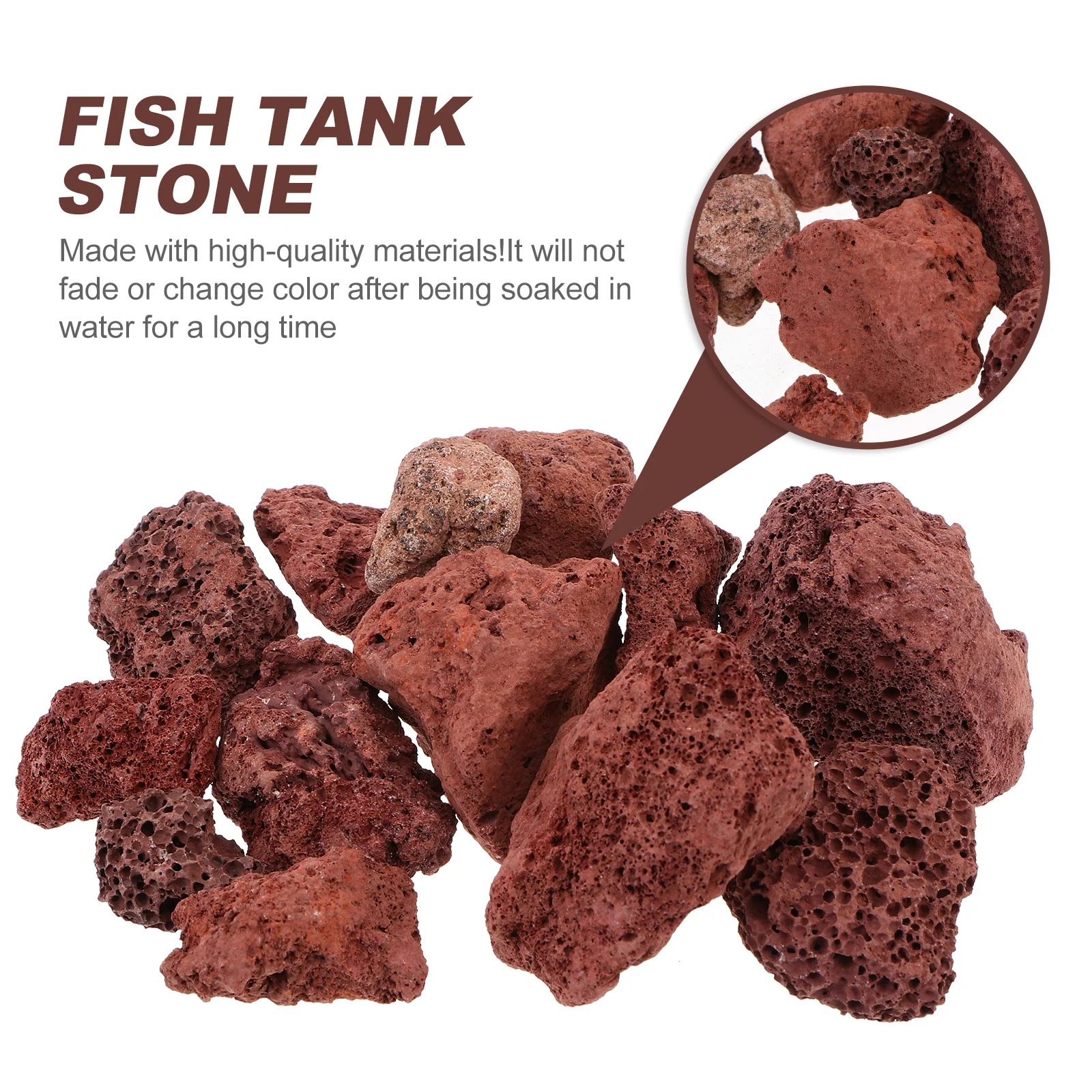 

500g Volcanic Rocks Stone Aquarium Decoration Fish Tank Shelter Natural Hiding Place Fish Landscape Accessories
