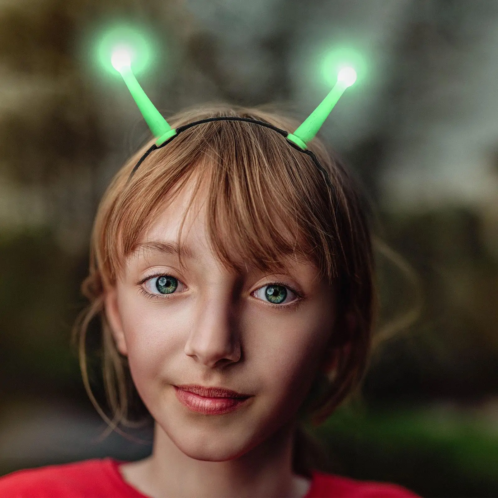 

Alien Headband Halloween Women LED Antenna Plastic Hairbands Party Props Lightweight Easy Clean Family Fun Cosplay