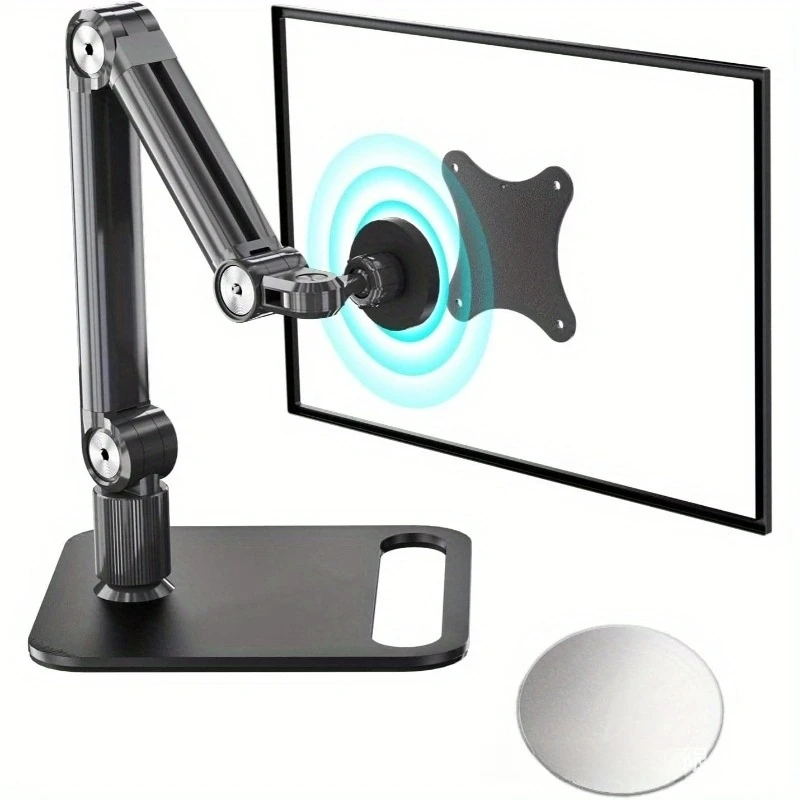 Höhenverstellbarer Monitorständer für den Schreibtisch, geeignet für iPad 4,7-18,5 Zoll Bildschirm-Tablet, aus Legierung. – Detail 1