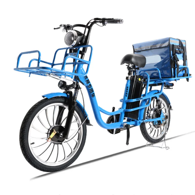 OEM Cheap Fast Food Delivery Folding Electric Bicycle for Sale 20 inch 48 V Long Range Pedal Assist City Electric Bike custom