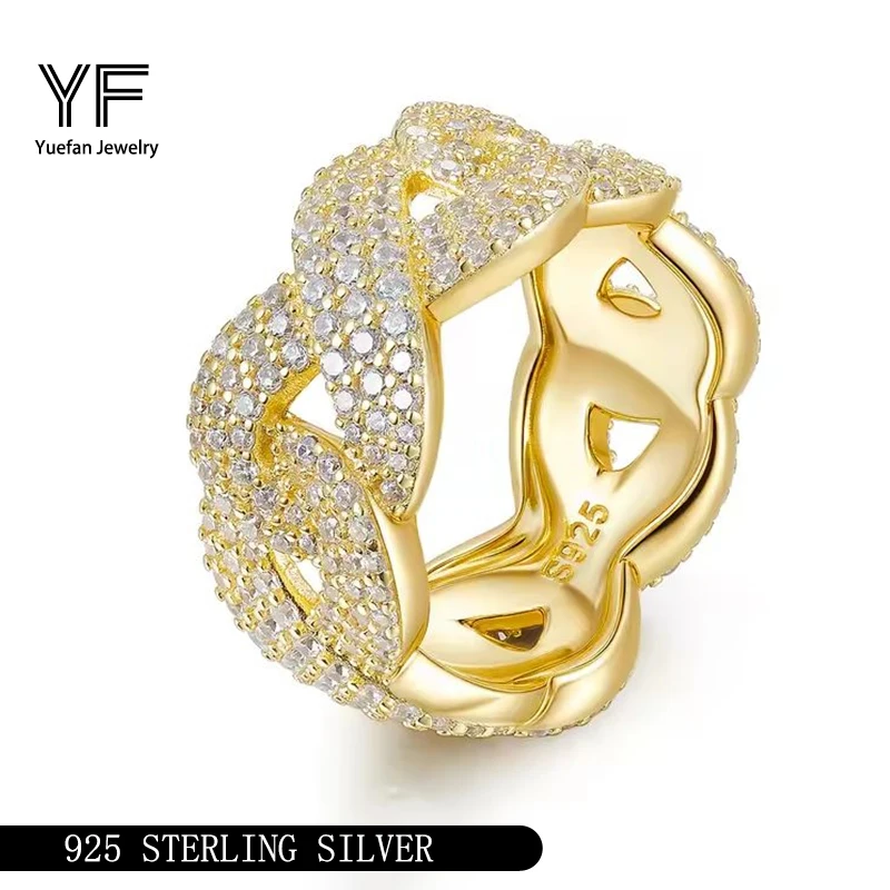 

925 sterling silver rings Man ring Hip-Hop moissanite jewelry rings woman luxury jewelry Valentine's Day, Christmas, birthday