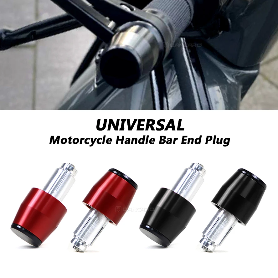 Universal Motorcycle Handle Bar Ends Plug for Vespa Honda Yamaha Scooter Dirt Bike Grips Handlebar Plug Caps Motor Accessories