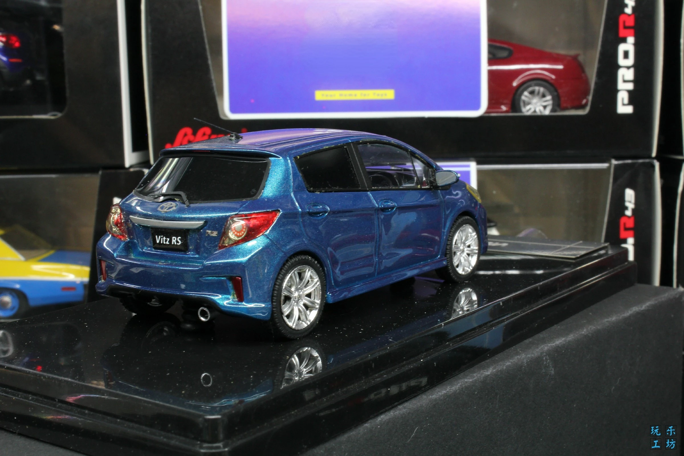 WIT\'S 1:43 For Vitz RS 2012 JDM Simulation Limited Edition Resin Metal Static Car Model Toy Gift