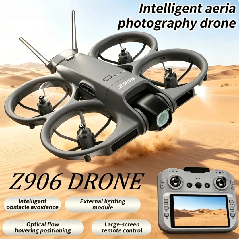 Original Z906 Drone 8K HD 6Axis Gyro 4Side Induction Obstacle Avoidance Optical Flow Positioning Hover Smart RC Quadcopter
