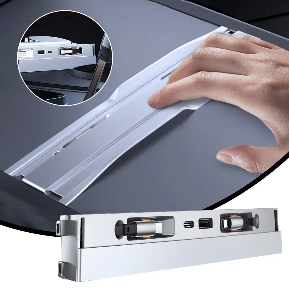 

Plug and Play Central Control Docking Station Waterproof Type-C USB Shunt Hub Intelligent Dustproof for Tesla Model Y/3