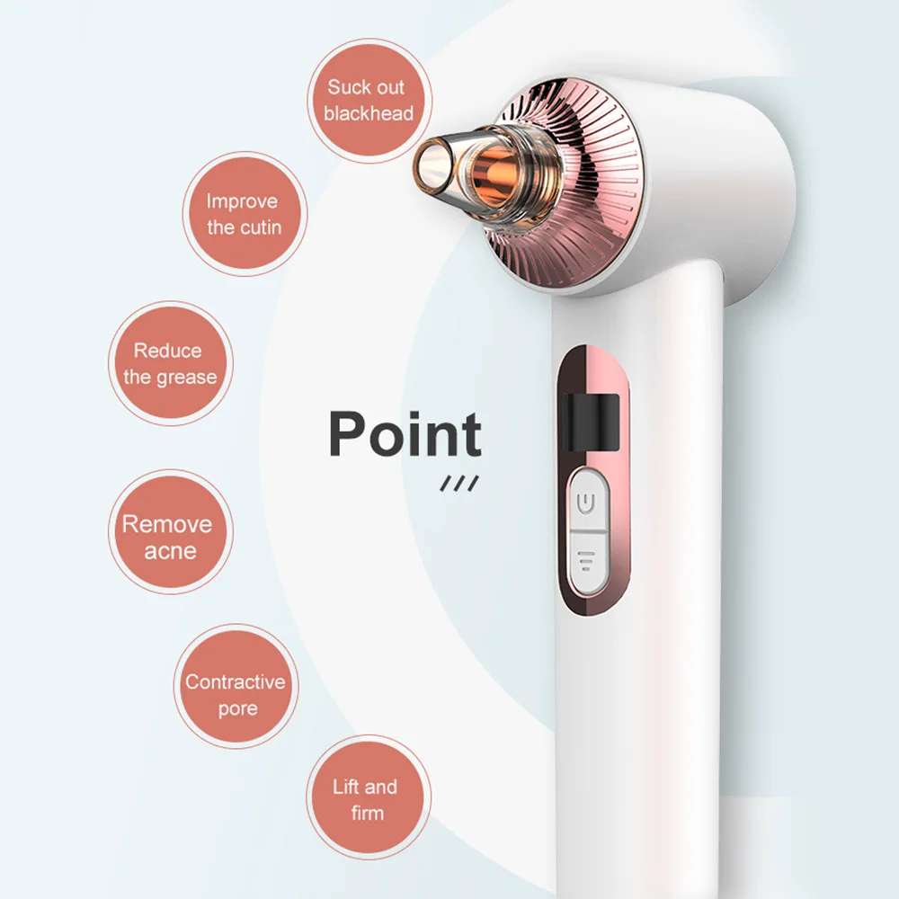 Elektrische Mee-eter Huidporie Zuig Visuele Mee-eter Gezichtsporiereiniging Remover Vacuümgereedschap
