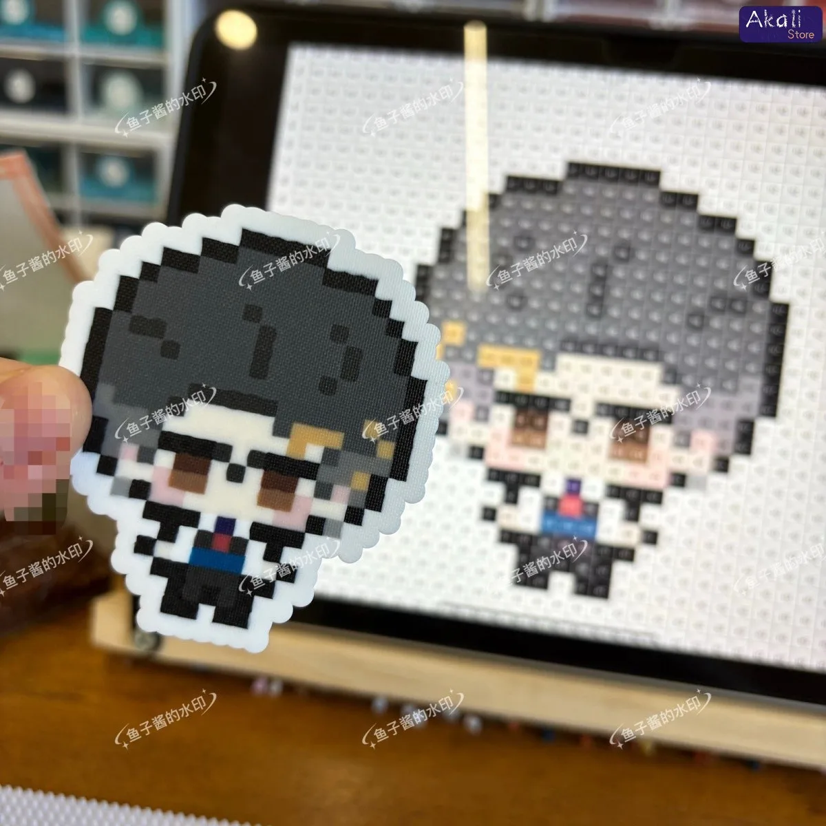 Valorant بكسل المفاتيح لطيف لعبة شخصية حبة قلادة الإبداعية الاكريليك سحر حقيبة ملحق هدية لمحبي اللاعبين تحصيل #4