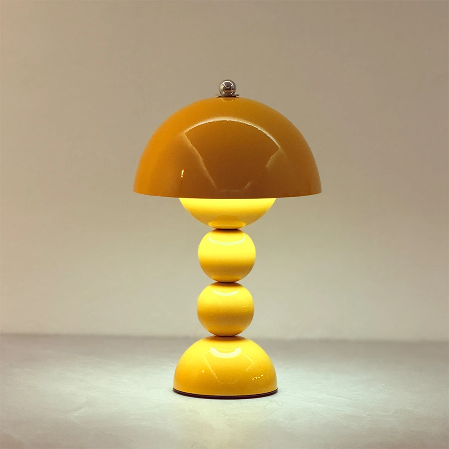1 Stück Vintage Perlen-Pilz-Nachttischlampe, 3-Farben-Temperatur-Touch-LED-Licht, USB-betrieben, Schlafzimmerdekoration zum Verschenken – Detail 9
