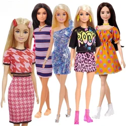 Original Barbie Dolls Fashionista Variety Style Fashion Girls Accessories Doll for Girl Kids Toys for Children House Brinquedos