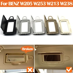 Car Sun Shade Visor Glass Cover Makeup Mirror Holder Replacement For Mercedes Benz C E GLC Class W205 W213 W238 W253 2058107404