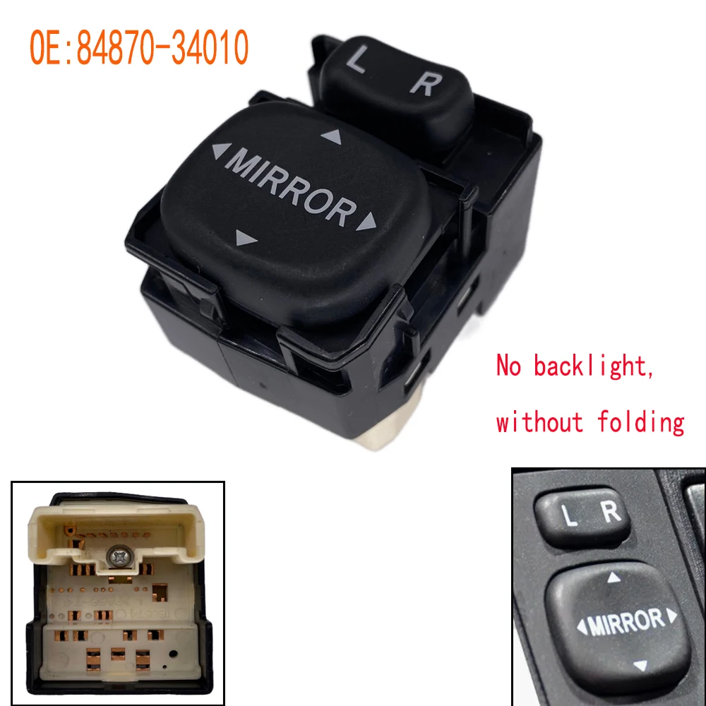 

Car Accessories for Toyota Corolla Camry 4Runner RAV4 Vios Power Rear View Mirror Adjust Switch Control Button Replacement Parts
