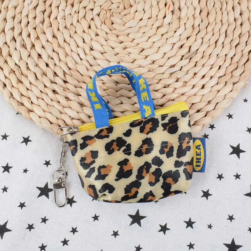 Women Coin Purse Mini Wallet Money Pouch Keyring Card Holder Small Zip Bag Blue Color Coin Purse Zipper Pouch Wallet