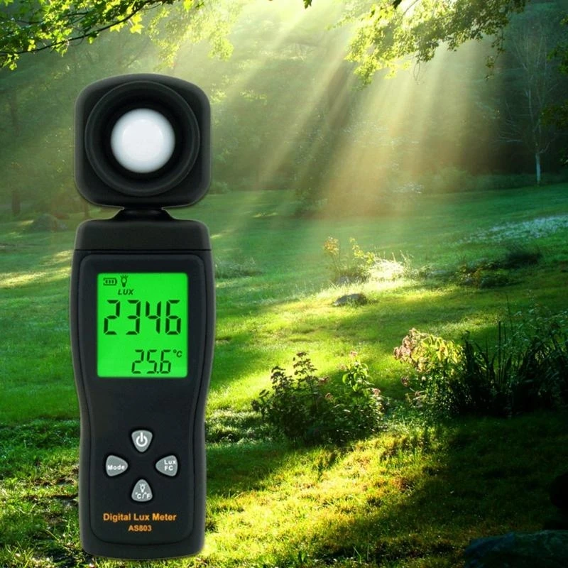 Luxmeter Measure Digital Illuminance/Light Meter 0-200.000 untuk Measur