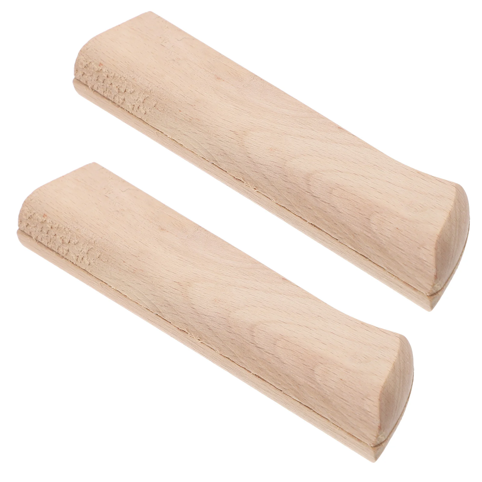 

2pcs Japanese Kitchen Knife Handle Replacement Beech Wood Repair Kit For Wooden Knife Handles Anti-Slip Cooking Tool Accessory