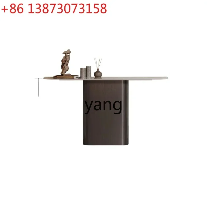 Light Luxury Home Console Entrance Wall Aisle Decoration Stone Plate Simple Side View Sets