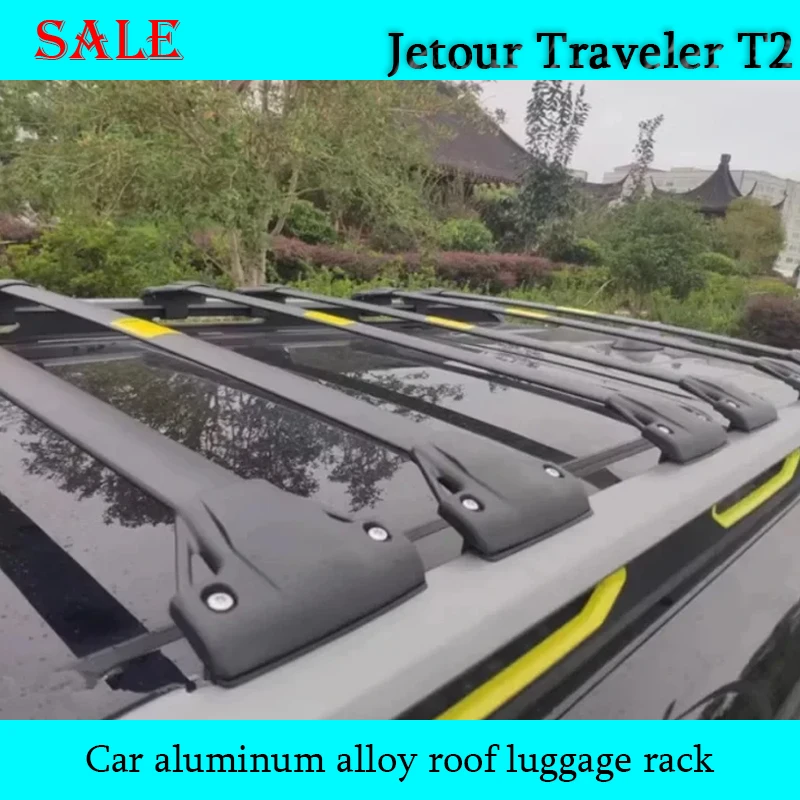 Fit for JETOUR Traveler T2 2023-2024 car aluminum alloy roof rack crossbar modified roof rack Car cross-country exterior piece