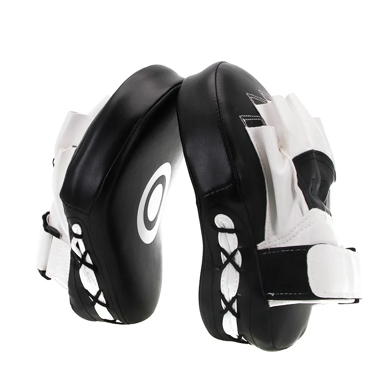 1/2 stücke Gebogene Boxsack Boxen Ausrüstung Fokus Boxsäcke Für Taekwondo Muay Thai Karate Erwachsene Kinder PU Ausbildung Pfoten Pads – Detail 1