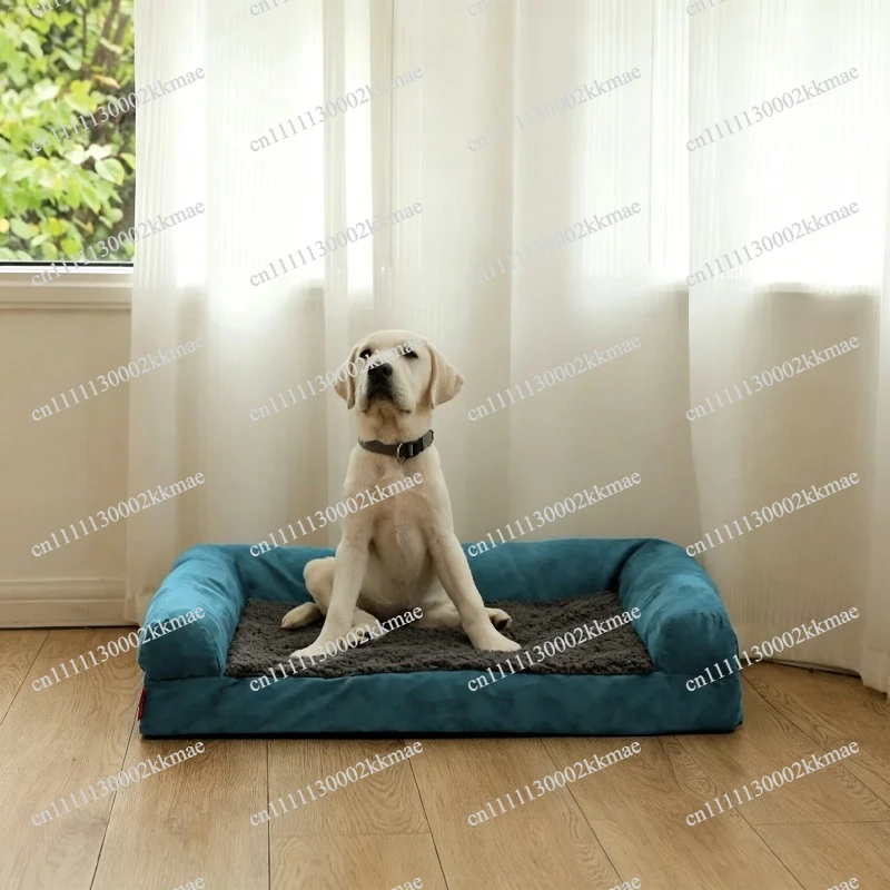 Suede cotton fleece waterproof removable and washable kennel pet four seasons sofa bed medium and large cat nest