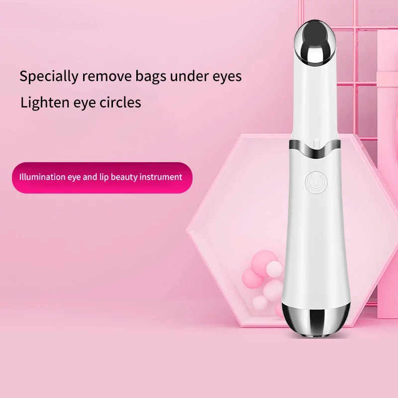 Mini LED Eye Massage Pen Vibration 42°C Heated Anti Wrinkle Eye Bags Face Beauty Massager Reduction Dark Circle Health Treatment