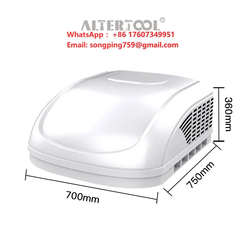 Altertool Excellent Performance Overhead Type Air Conditioner for Truck Camper Rv Dining Car  Excavator Air Condition