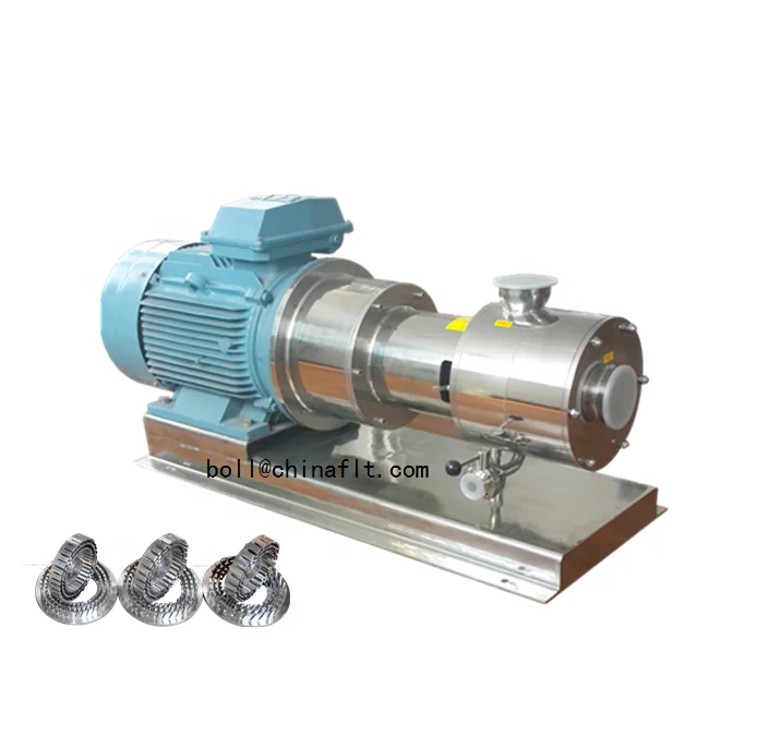 three stage high shear inline homogenizer