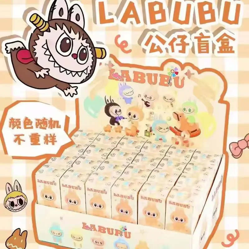 

Labubu Blind Box Set of 48pcs Cartoon Resin Plush Pendants Ideal for Backpacks Desktops Cute Children's Birthday Surprise Gifts