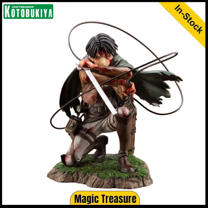 

【В наличии】Оригинальная фигурка Kotobukiya ARTFX J Attack on Titan (Шинкеги Но Киёдзин) — Леви, «Искусительность», готовая модель, коллекционный подарок