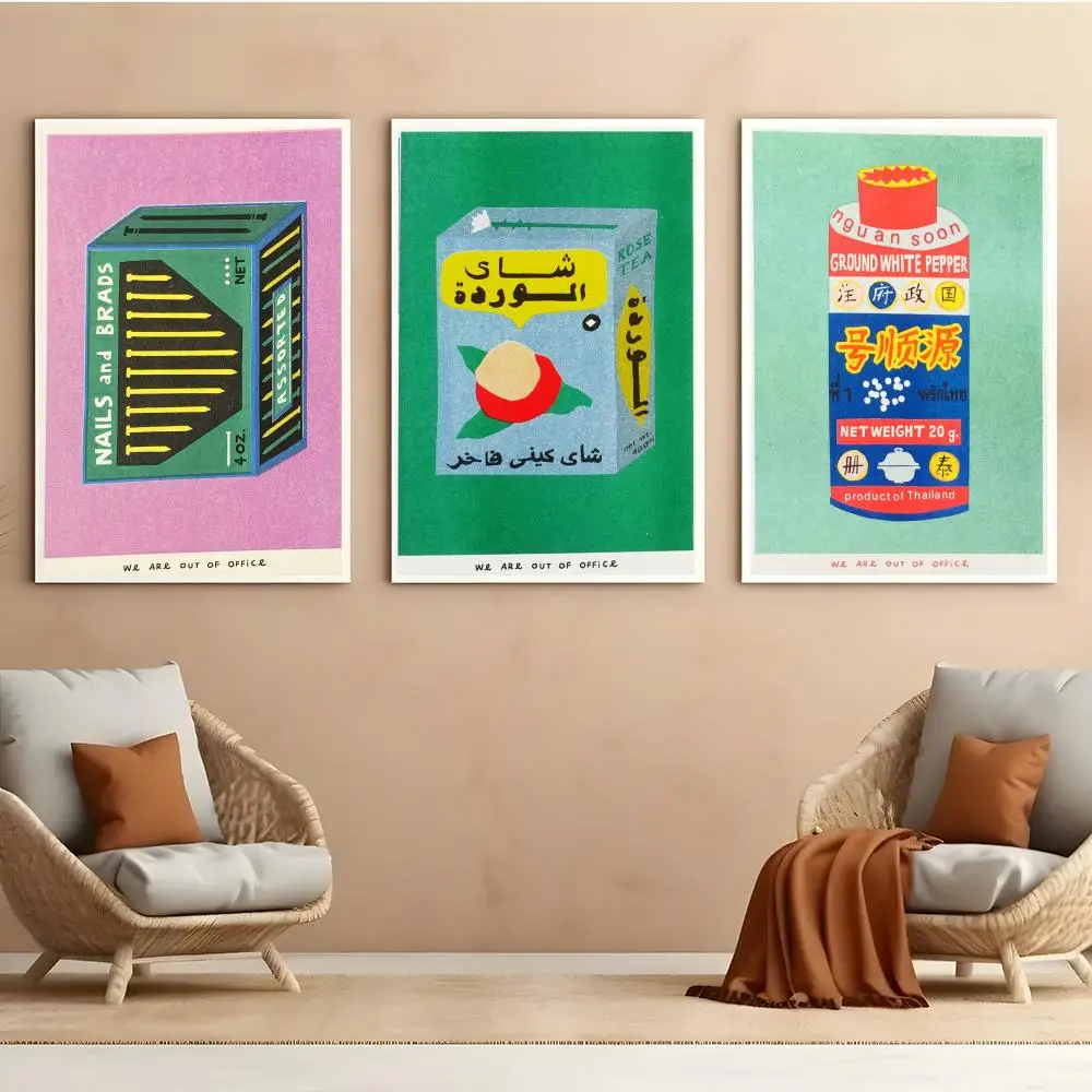 Pink Cherry Blossom Ink Canned Sardine Tomato Poster HD Anime Hot Theme Singer/OST/Movie-Waterproof Self-Stick Home Decor