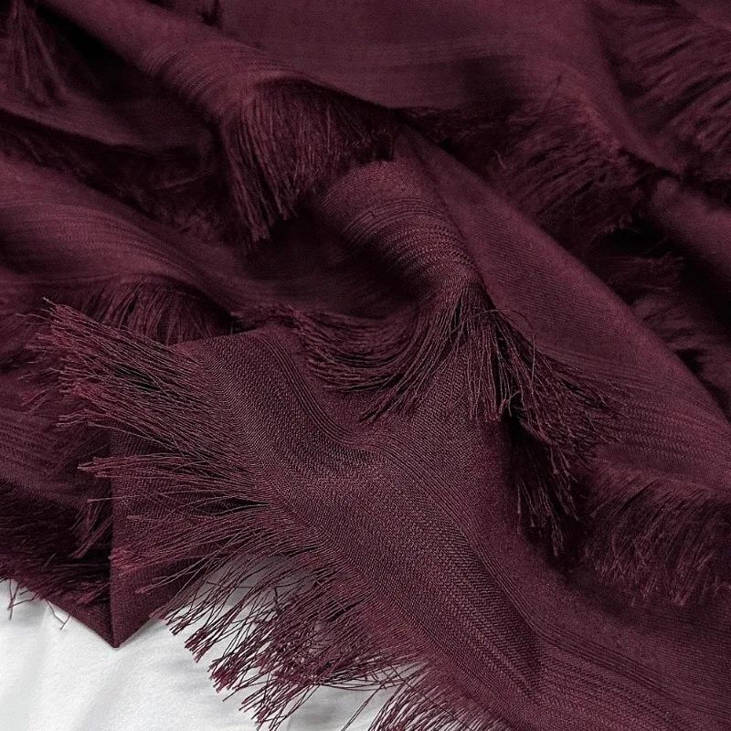 

Дизайнерский дикий инди 4 см, длинная бахрома, текстурированная многослойная драпированная ткань, платье от кутюр, платье, юбка, дизайнерская одежда, модный текстиль