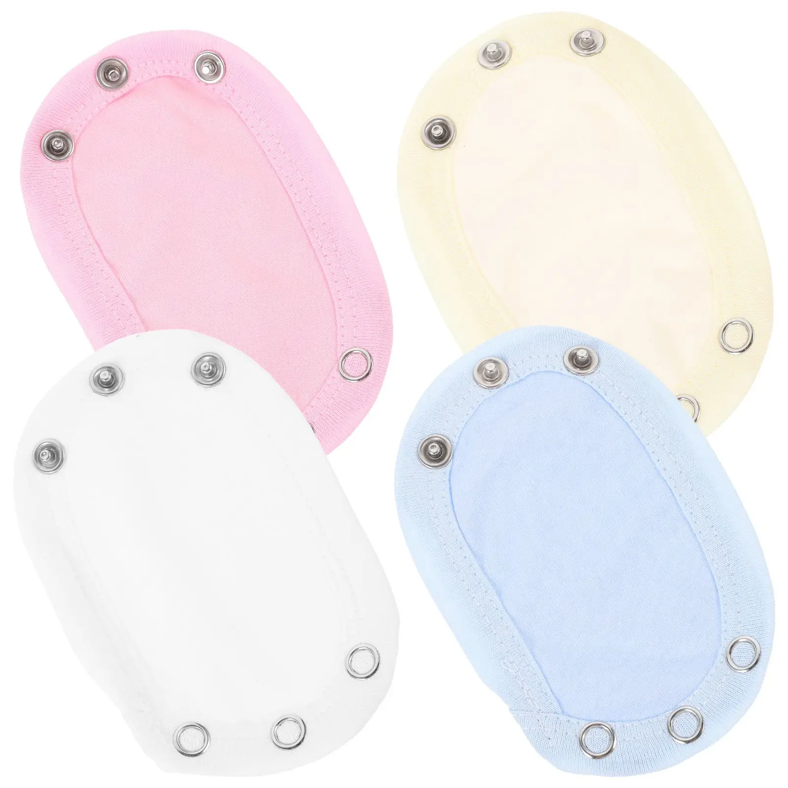 4 Pcs Extension Piece Snap Extender for Baby Bodysuit Jumpsuits Extenders Double Layer Snaps Boy