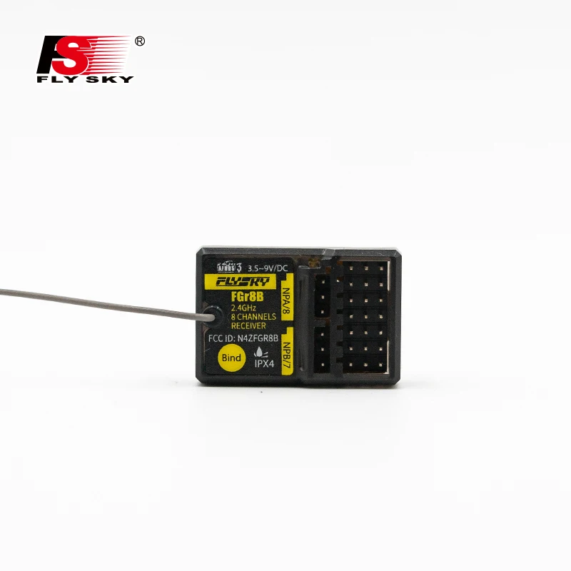 يتم تطبيق جهاز الاستقبال FlySky FGr8B/FGr12B على أجهزة الإرسال PL18، NB4، NB4 Lite