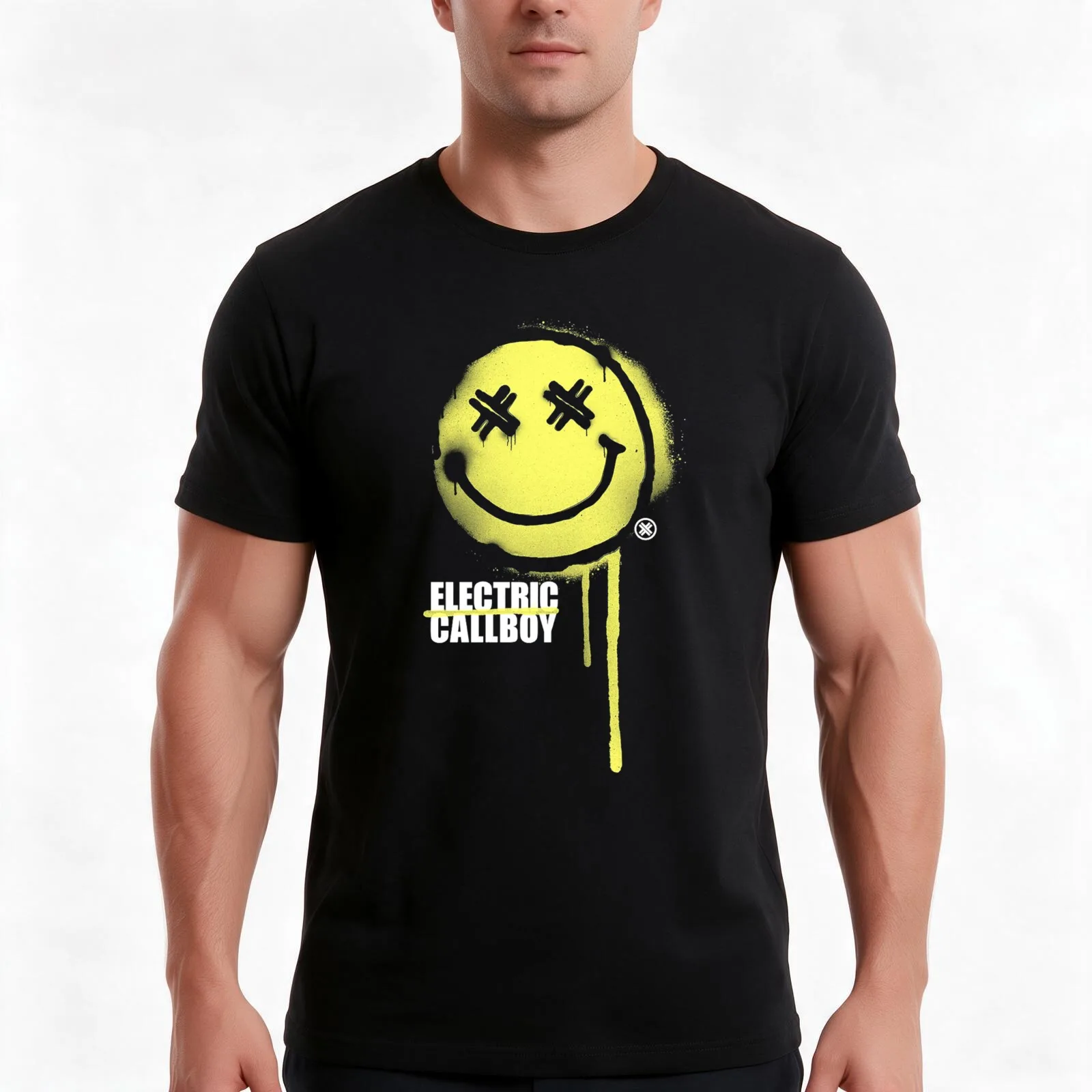 The-Smile-Of-Callboy Classic T-Shirt, Summer Casual Cotton Tee, Oversized Streetwear Tops, Vintage Graphic Print, 100% Cotton