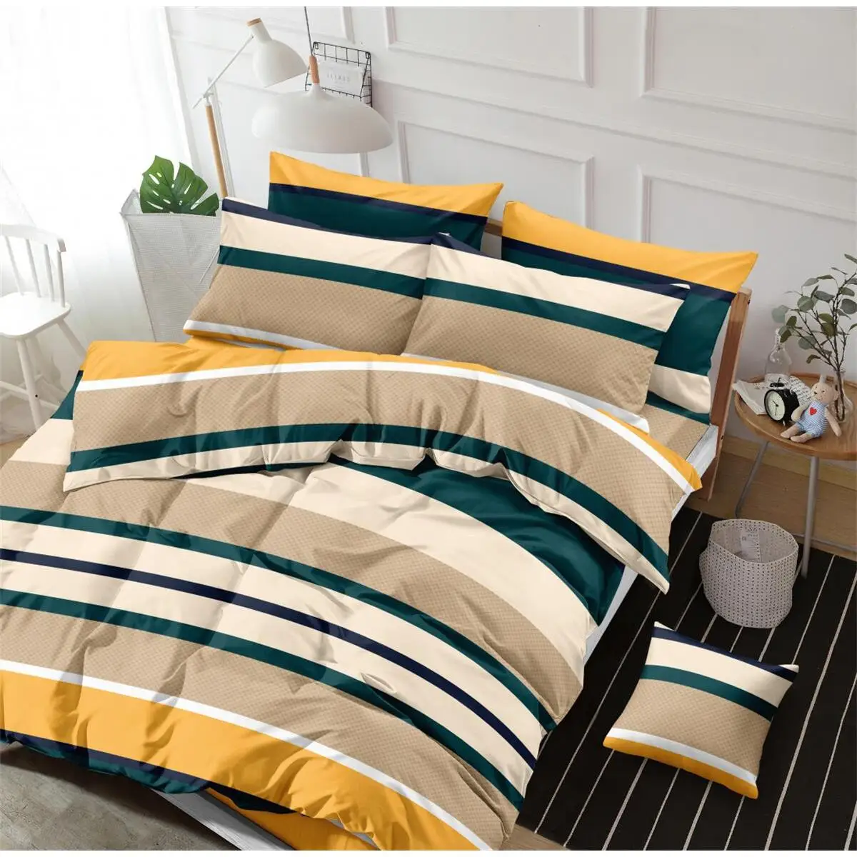 PLSS HOME Juego Funda Nórdico Microfibra Hipoalergénica Cama 90/135/150/180cm - Lavable a Máquina