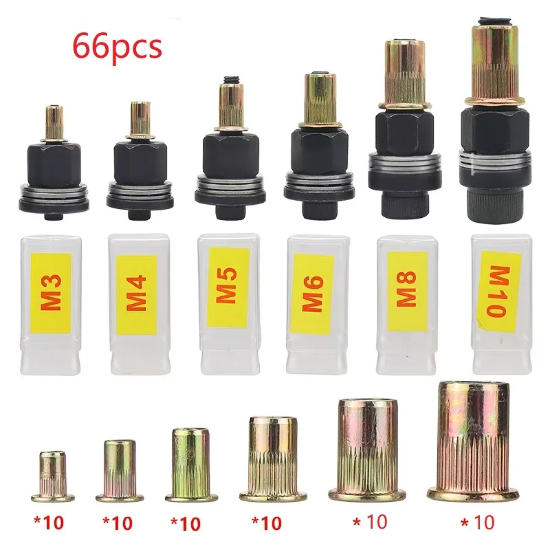 

Ручной инструмент для установки заклепочных гаек, насадка для гайковерта, ручной заклепочник, аксессуар для установки гаек M3 M4 M5 M6 M8 M10, инструмент для соединения металлов