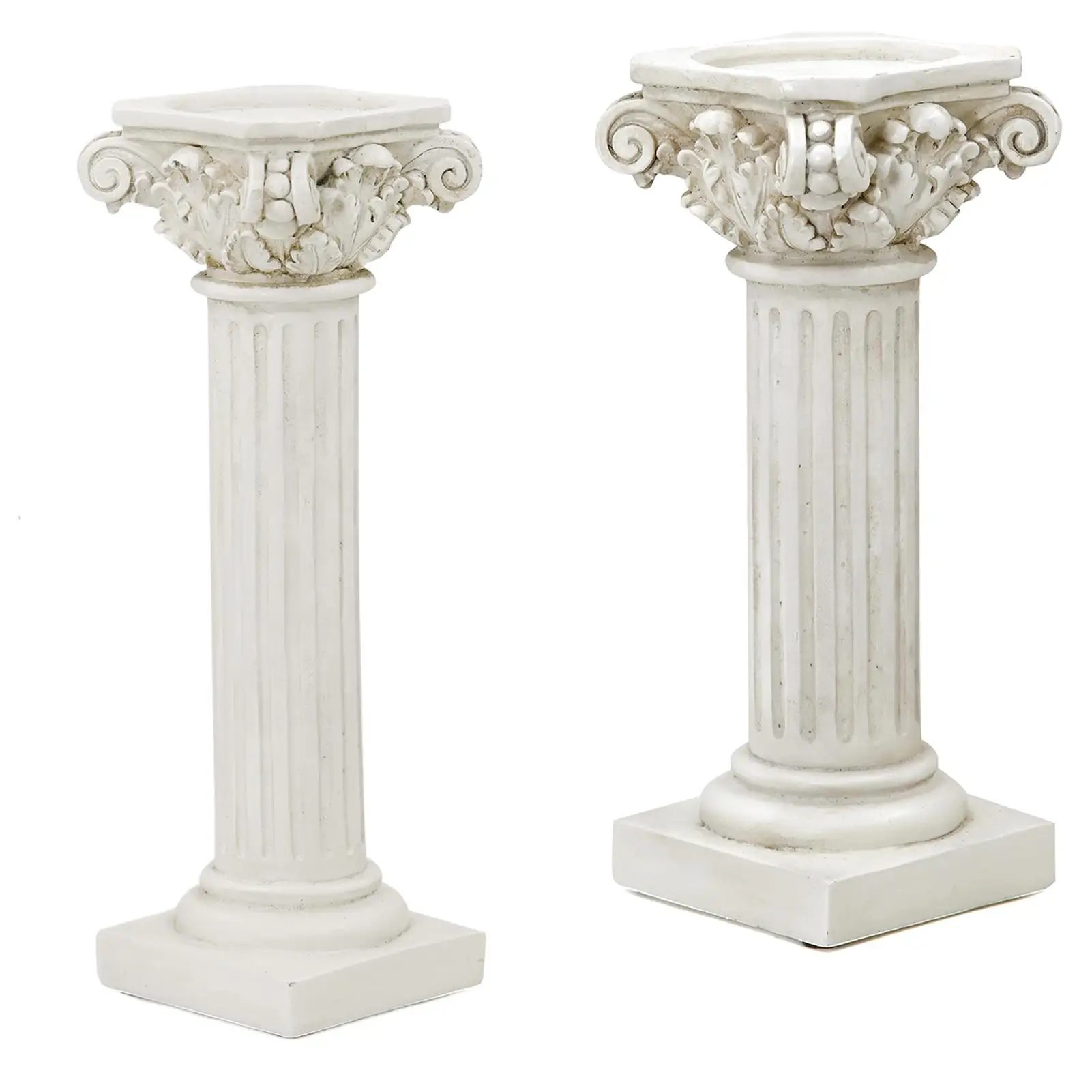 Base de Exibição de Estátua de Coluna Grega Romana em Resina, Pedestal de Coluna Coríntia, Suporte para Castiçal, Escultura de Estatueta