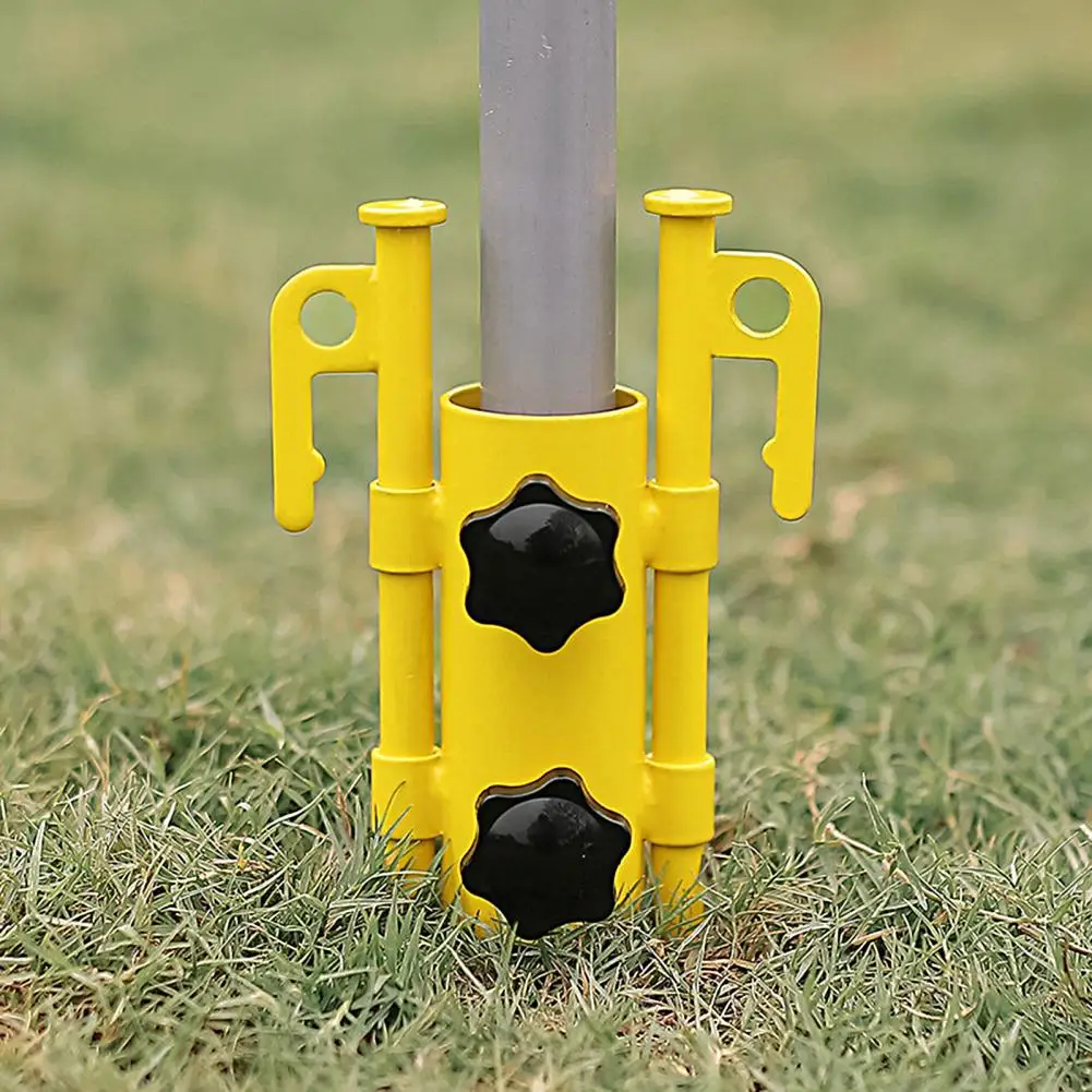 Tent Fixed Tube Sturdy High Hardness Canopy Awning Pole Stand Steel Corrosion Resistant Canopy Rod Holder for Camping