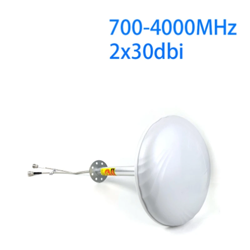 

5G Mimo Antenna Feed 698-4000Mhz 2G 3G 4G 5G LTE Outdoor Antenna Feed 2X30dbi External Antenna 2 X N Female Connector