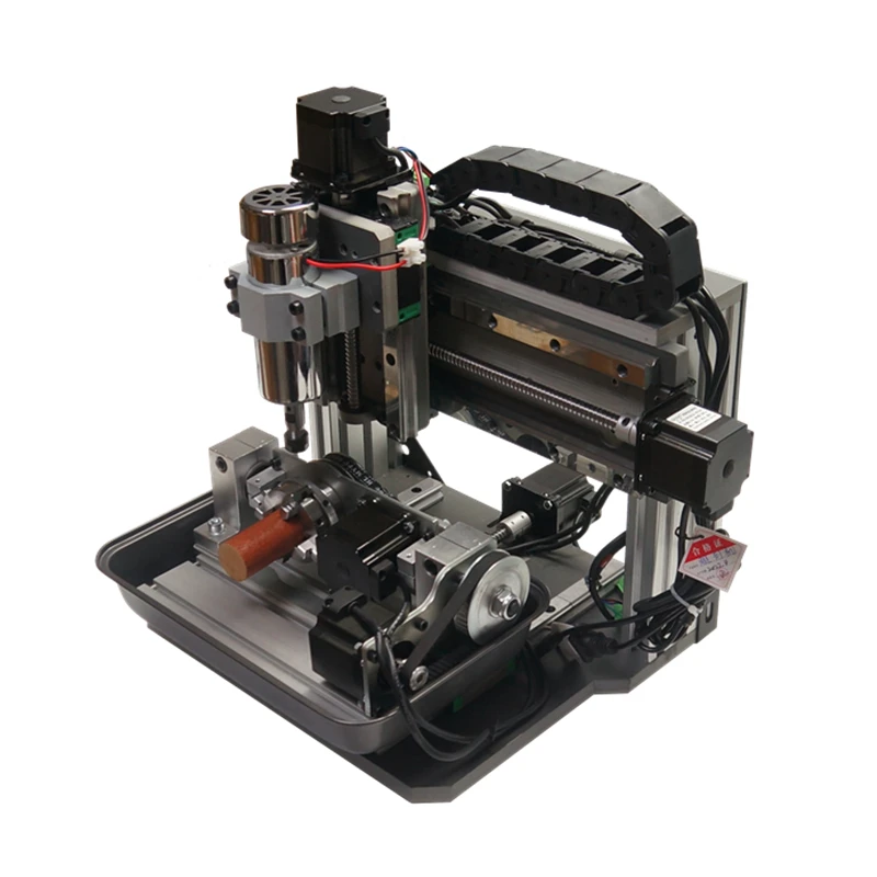 500W CNC Engraving Machine 3/4/5 Axis Square Line Rail 3020F Wood Router PCB PVC Milling Engraver Lathe with Water Tank
